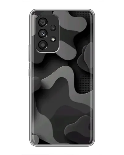 Чехол для Samsung Galaxy A53 (5G) с картинкой «Темный абстрактный камуфляж»