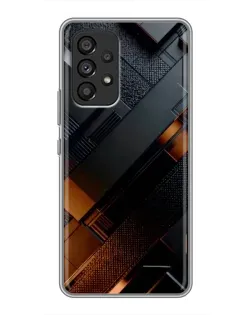 Чехол для Samsung Galaxy A53 (5G) с картинкой «Черные геометрические блоки»