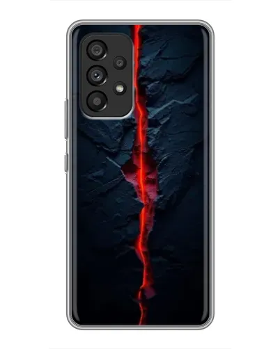 Чехол для Samsung Galaxy A53 (5G) с картинкой «Kрасная лавовая трещина»
