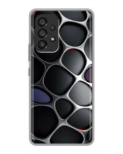 Чехол для Samsung Galaxy A53 (5G) с картинкой «Объемная темная решетка»