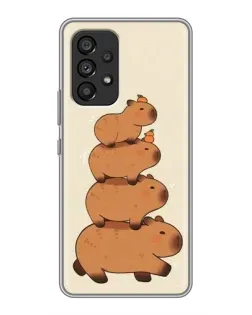 Чехол для Samsung Galaxy A53 (5G) с картинкой «Башня из капибар»