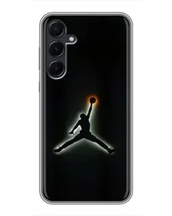 Чехол для Samsung Galaxy A55 с картинкой «Jordan Gradient Logo»