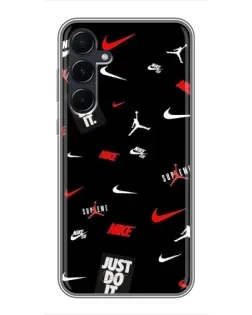 Чехол для Samsung Galaxy A55 с картинкой «Nike Mix Pattern»