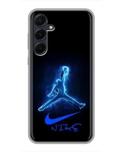 Чехол для Samsung Galaxy A55 с картинкой «Jordan Neon Blue» Чехол для Samsung Galaxy A55 с картинкой «Jordan Neon Blue»