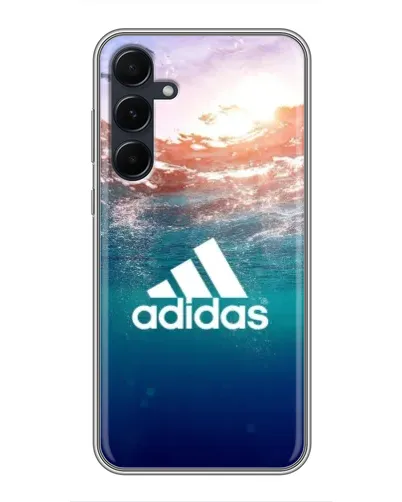 Чехол для Samsung Galaxy A55 с картинкой «Океанская глубина адидас»