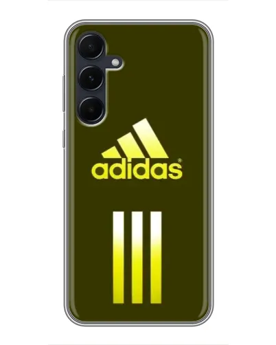 Чехол для Samsung Galaxy A55 с картинкой «Оливковый градиент Adidas»