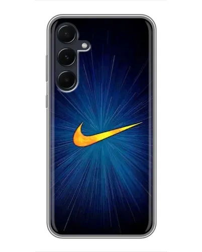 Чехол для Samsung Galaxy A55 с картинкой «Синий пульс Nike» Чехол для Samsung Galaxy A55 с картинкой «Синий пульс Nike»