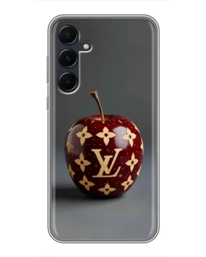 Чехол для Samsung Galaxy A55 с картинкой «Красное яблоко LV»