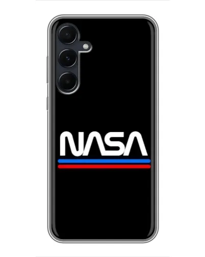Чехол для Samsung Galaxy A55 с картинкой «NASA — классика Red Blue»
