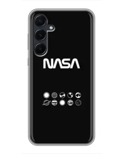 Чехол для Samsung Galaxy A55 с картинкой «NASA — технический принт» Чехол для Samsung Galaxy A55 с картинкой «NASA — технический принт»