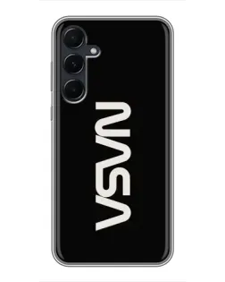 Чехол для Samsung Galaxy A55 с картинкой «NASA — вертикальный логотип» Чехол для Samsung Galaxy A55 с картинкой «NASA — вертикальный логотип»