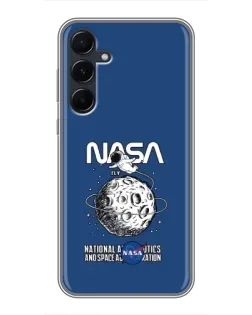 Чехол для Samsung Galaxy A55 с картинкой «NASA — лунная миссия» Чехол для Samsung Galaxy A55 с картинкой «NASA — лунная миссия»