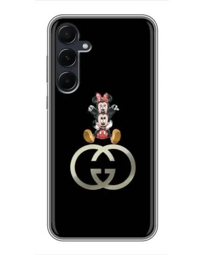 Чехол для Samsung Galaxy A55 с картинкой «Минни Маус на лого» Чехол для Samsung Galaxy A55 с картинкой «Минни Маус на лого»
