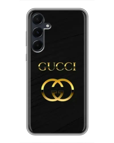 Чехол для Samsung Galaxy A55 с картинкой «Золотой логотип Gucci» Чехол для Samsung Galaxy A55 с картинкой «Золотой логотип Gucci»
