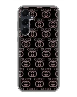 Чехол для Samsung Galaxy A55 с картинкой «Классическая монограмма Gucci»