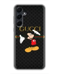 Чехол для Samsung Galaxy A55 с картинкой «Микки Маус Gucci»