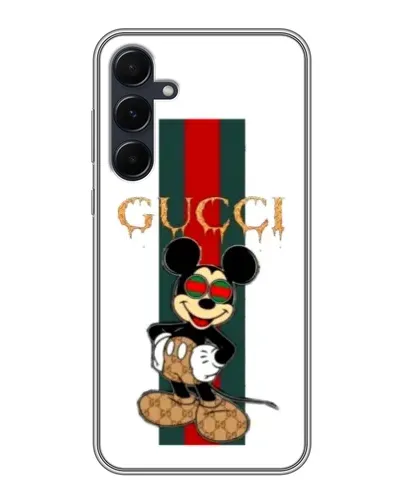 Чехол для Samsung Galaxy A55 с картинкой «Микки Маус Gucci — полосы» Чехол для Samsung Galaxy A55 с картинкой «Микки Маус Gucci — полосы»