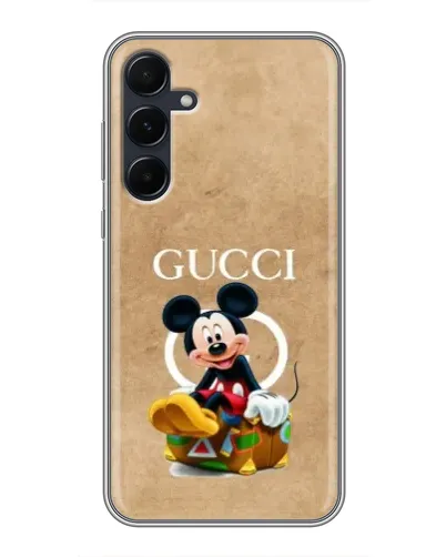 Чехол для Samsung Galaxy A55 с картинкой «Микки Маус Gucci — крафт» Чехол для Samsung Galaxy A55 с картинкой «Микки Маус Gucci — крафт»