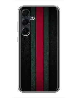 Чехол для Samsung Galaxy A55 с картинкой «Gucci — неоновая линия»