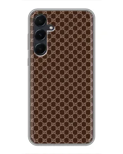 Чехол для Samsung Galaxy A55 с картинкой «Gucci — шоколадная сетка»
