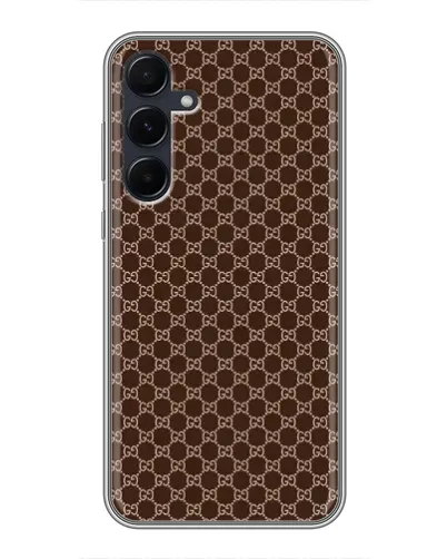 Чехол для Samsung Galaxy A55 с картинкой «Gucci — шоколадная сетка» Чехол для Samsung Galaxy A55 с картинкой «Gucci — шоколадная сетка»