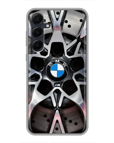 Чехол для Samsung Galaxy A55 с картинкой «BMW — деталь диска»