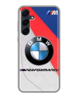 Чехол для Samsung Galaxy A55 с картинкой «BMW Performance стиль»