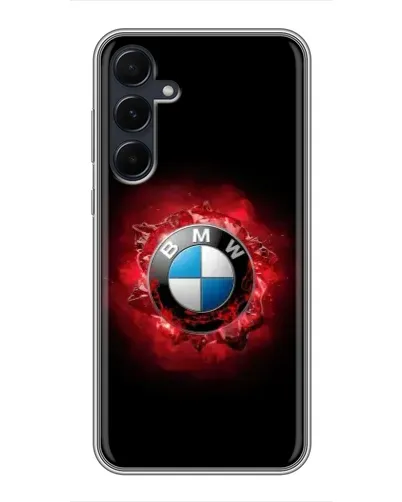 Чехол для Samsung Galaxy A55 с картинкой «Логотип BMW — вспышка»