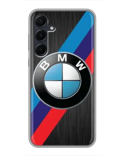Чехол для Samsung Galaxy A55 с картинкой «BMW M-stripes стиль»
