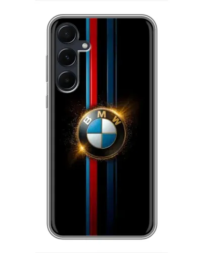 Чехол для Samsung Galaxy A55 с картинкой «BMW M-Power неон»