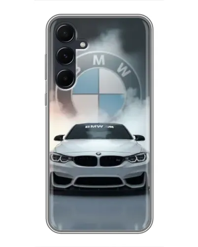 Чехол для Samsung Galaxy A55 с картинкой «BMW в белом дыму» Чехол для Samsung Galaxy A55 с картинкой «BMW в белом дыму»