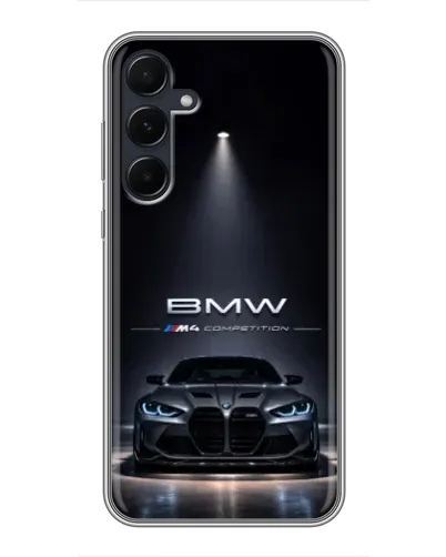 Чехол для Samsung Galaxy A55 с картинкой «BMW сквозь ночной город» Чехол для Samsung Galaxy A55 с картинкой «BMW сквозь ночной город»