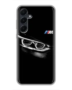 Чехол для Samsung Galaxy A55 с картинкой «BMW — взгляд тигра»