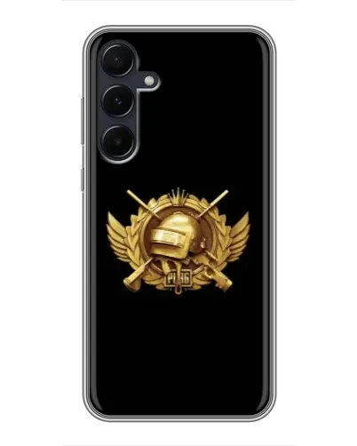 Чехол для Samsung Galaxy A55 с картинкой «PUBG — оранжевый градиент» Чехол для Samsung Galaxy A55 с картинкой «PUBG — оранжевый градиент»