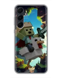 Чехол для Samsung Galaxy A55 с картинкой «Стив и гусь» Чехол для Samsung Galaxy A55 с картинкой «Стив и гусь»