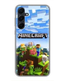 Чехол для Samsung Galaxy A55 с картинкой «Minecraft классический мир» Чехол для Samsung Galaxy A55 с картинкой «Minecraft классический мир»