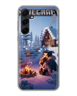 Чехол для Samsung Galaxy A55 с картинкой «Зимний Minecraft» Чехол для Samsung Galaxy A55 с картинкой «Зимний Minecraft»