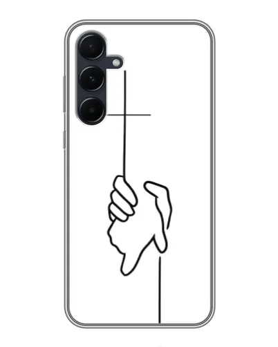 Чехол для Samsung Galaxy A55 с картинкой «Рука держит»