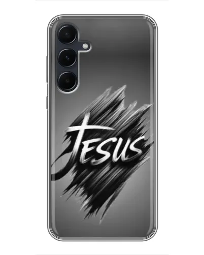 Чехол для Samsung Galaxy A55 с картинкой «Надпись Jesus Graffiti»
