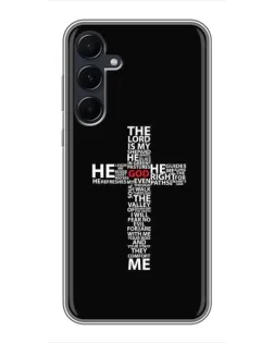 Чехол для Samsung Galaxy A55 с картинкой «Текстовый крест» Чехол для Samsung Galaxy A55 с картинкой «Текстовый крест»