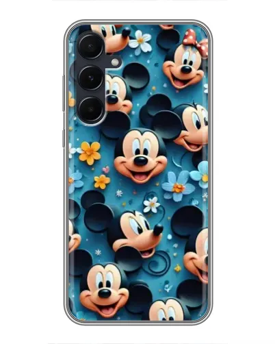 Чехол для Samsung Galaxy A55 с картинкой «Паттерн Микки и Минни» Чехол для Samsung Galaxy A55 с картинкой «Паттерн Микки и Минни»
