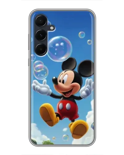 Чехол для Samsung Galaxy A55 с картинкой «Mickey и мыльные пузыри» Чехол для Samsung Galaxy A55 с картинкой «Mickey и мыльные пузыри»
