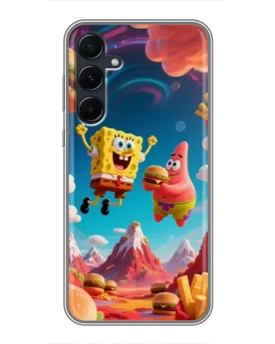 Чехол для Samsung Galaxy A55 с картинкой «Космический фастфуд» Чехол для Samsung Galaxy A55 с картинкой «Космический фастфуд»