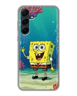 Чехол для Samsung Galaxy A55 с картинкой «Подводный привет»