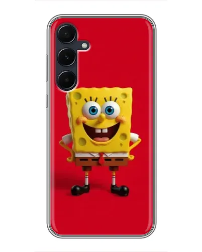 Чехол для Samsung Galaxy A55 с картинкой «Спанч Боб на красном» Чехол для Samsung Galaxy A55 с картинкой «Спанч Боб на красном»