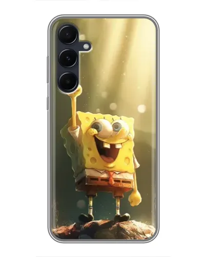 Чехол для Samsung Galaxy A55 с картинкой «Сияющий Спанч Боб» Чехол для Samsung Galaxy A55 с картинкой «Сияющий Спанч Боб»