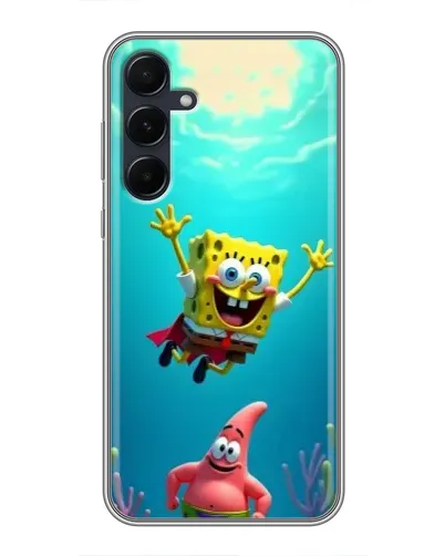 Чехол для Samsung Galaxy A55 с картинкой «Спанч Боб под водой» Чехол для Samsung Galaxy A55 с картинкой «Спанч Боб под водой»