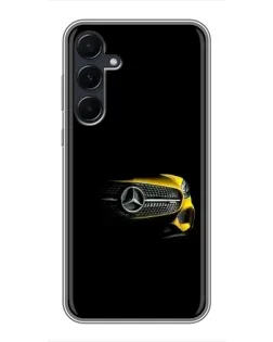 Чехол для Samsung Galaxy A55 с картинкой «Mercedes — ретро стиль»