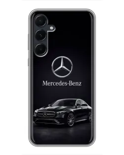 Чехол для Samsung Galaxy A55 с картинкой «Mercedes — решетка радиатора»