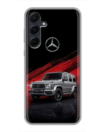 Чехол для Samsung Galaxy A55 с картинкой «Mercedes G-Class красный»
